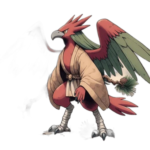 dragon, animal, creature, staff transparent PNG cut-out