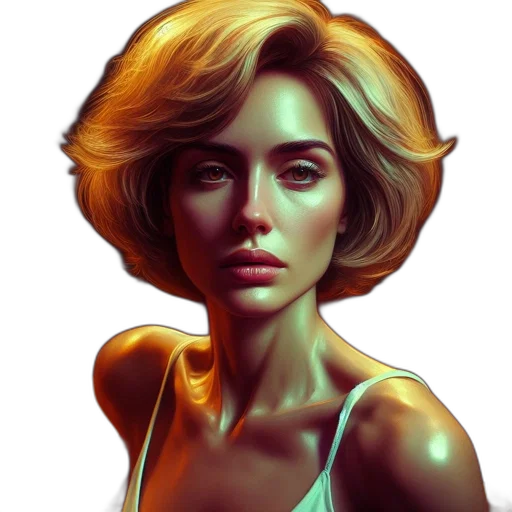 face, hair, dress, mask transparent PNG cut-out