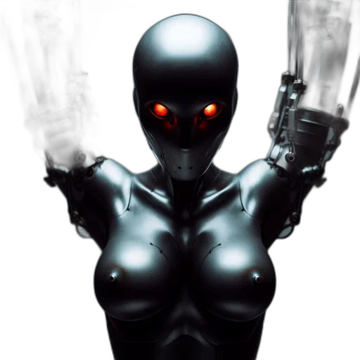 robot, weapon, comic book art, concept art transparent PNG cut-out