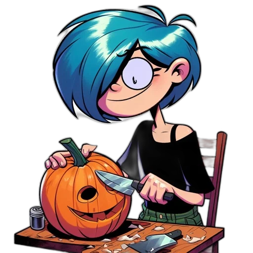 cartoon, comic book art, concept art, watercolor transparent PNG cut-out