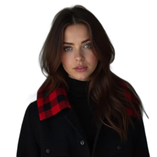 jacket, face, hat, hair transparent PNG cut-out