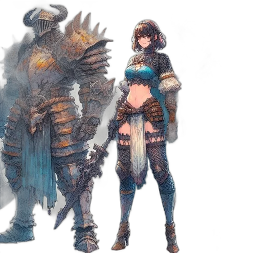 sword, concept art, fantasy art, comic book art transparent PNG cut-out