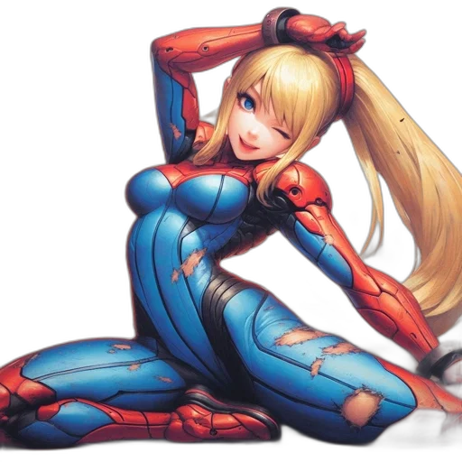 robot, comic book art, concept art, anime transparent PNG cut-out