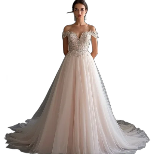 dress, pastel, princess, tulle transparent PNG cut-out