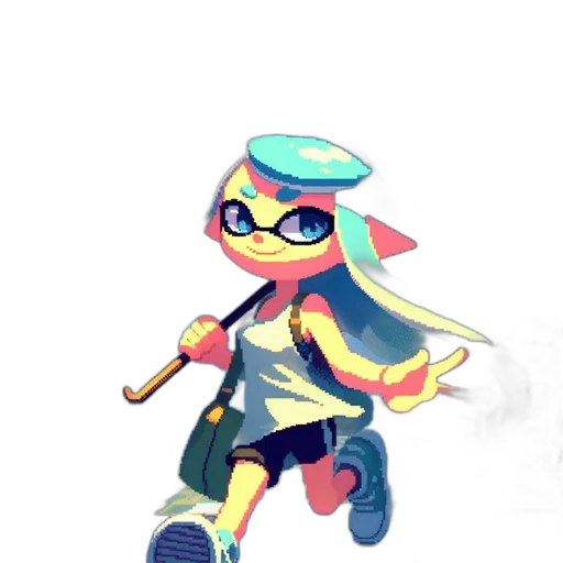 weapon, staff, jacket, watercolor transparent PNG cut-out