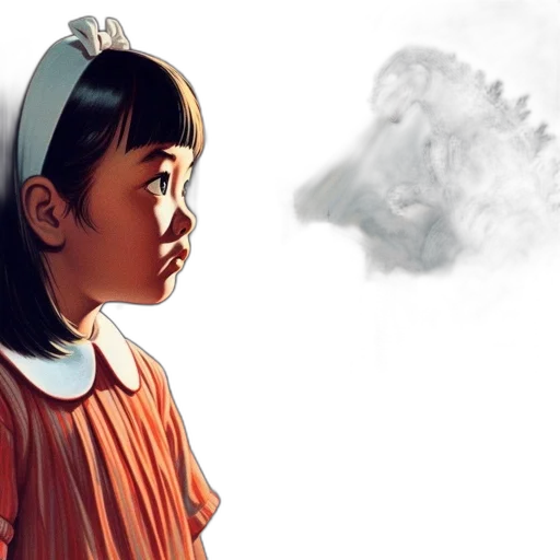 face, mask, dragon, photorealistic transparent PNG cut-out