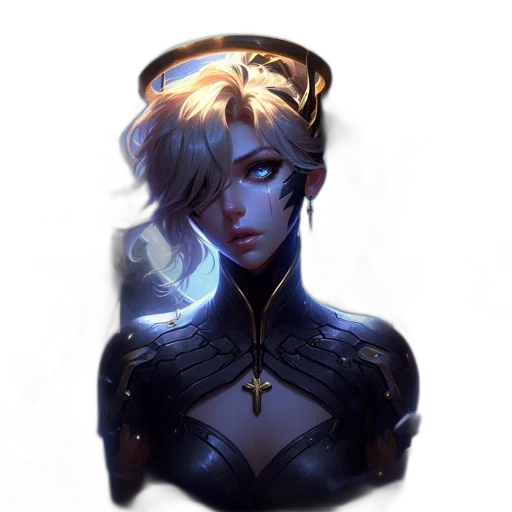 crown, face, staff, robot transparent PNG cut-out