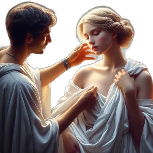 jewelry, dress, photorealistic, oil painting transparent PNG cut-out