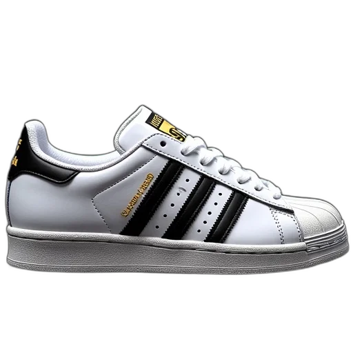 shoes, photorealistic, adidas, superstar transparent PNG cut-out