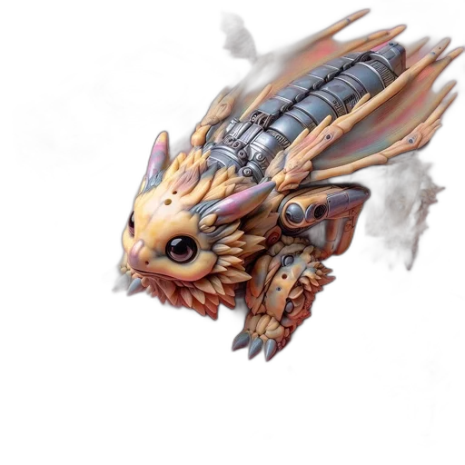 dragon, weapon, creature, staff transparent PNG cut-out