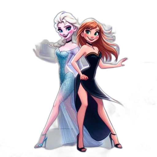 dress, concept art, fantasy art, cartoon transparent PNG cut-out