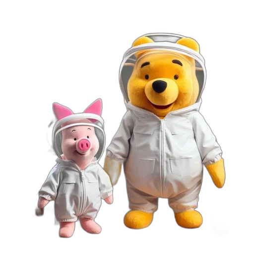 3d render, concept art, outer space, winnie transparent PNG cut-out