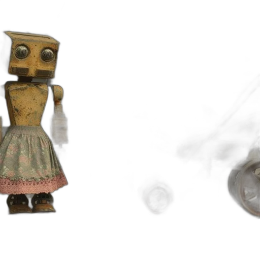 mask, robot, dress, jewelry transparent PNG cut-out
