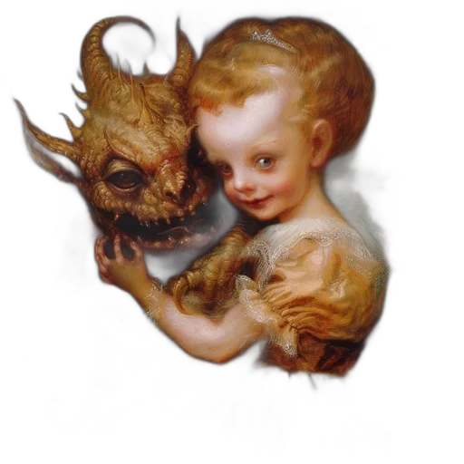 creature, mask, dragon, face transparent PNG cut-out