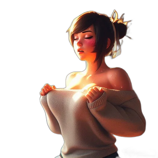 dress, jacket, jewelry, staff transparent PNG cut-out