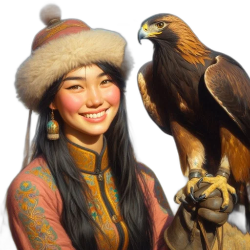 jewelry, animal, face, oil painting transparent PNG cut-out