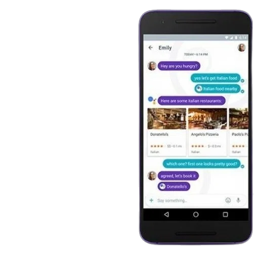 allo, app, interface, chat transparent PNG cut-out