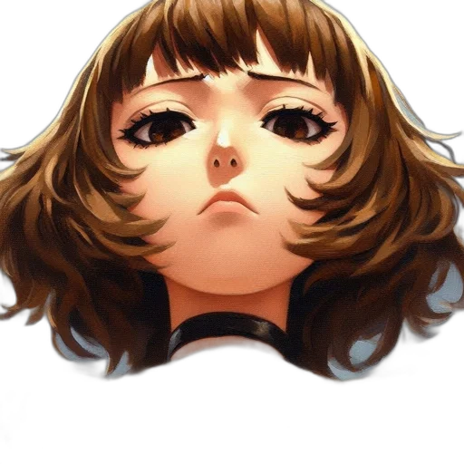 face, mask, hair, creature transparent PNG cut-out