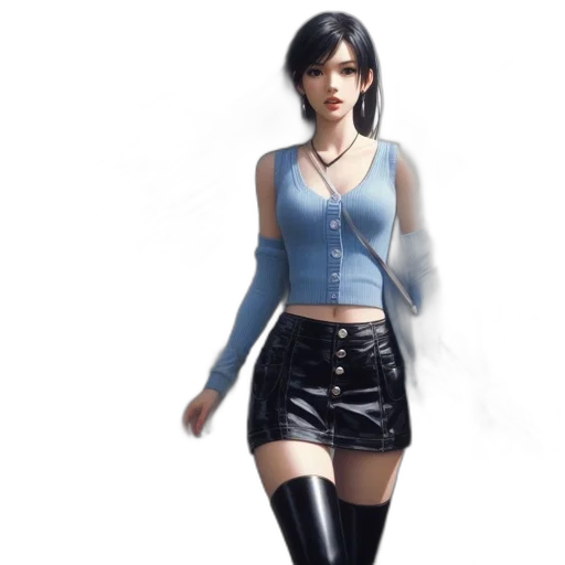 jacket, dress, concept art, 3d render transparent PNG cut-out