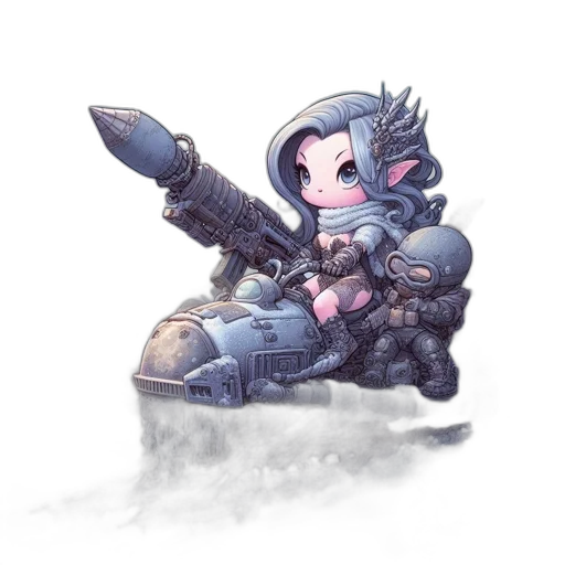 weapon, robot, sword, fantasy art transparent PNG cut-out