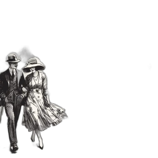 hat, dress, concept art, pencil sketch transparent PNG cut-out