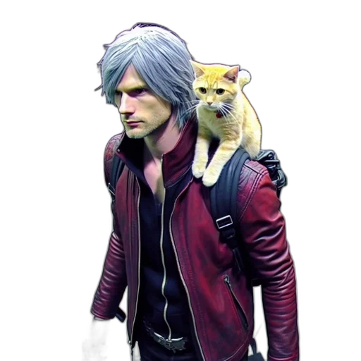 jacket, animal, concept art, cyberpunk transparent PNG cut-out