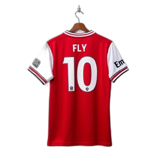 red, white, football, jersey transparent PNG cut-out