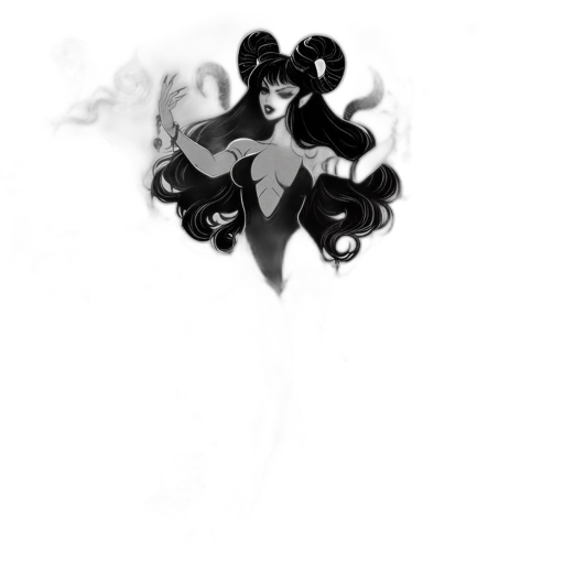 hair, crown, dress, staff transparent PNG cut-out