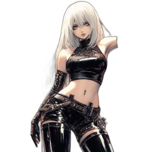 weapon, robot, staff, dress transparent PNG cut-out