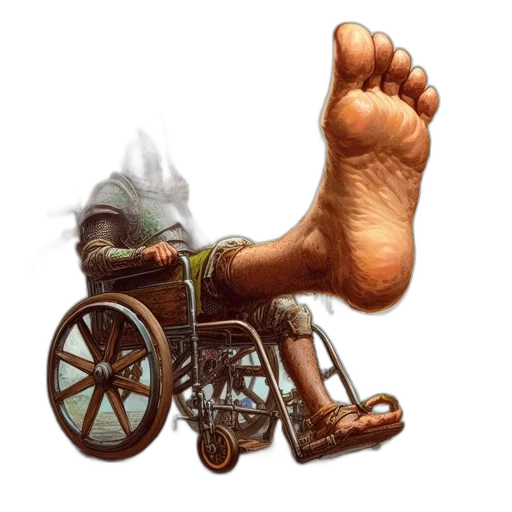shoes, weapon, robot, staff transparent PNG cut-out
