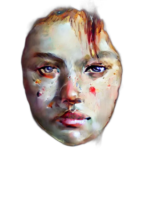 face, mask, crown, creature transparent PNG cut-out