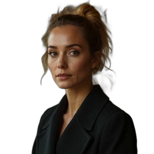 jacket, staff, face, hair transparent PNG cut-out