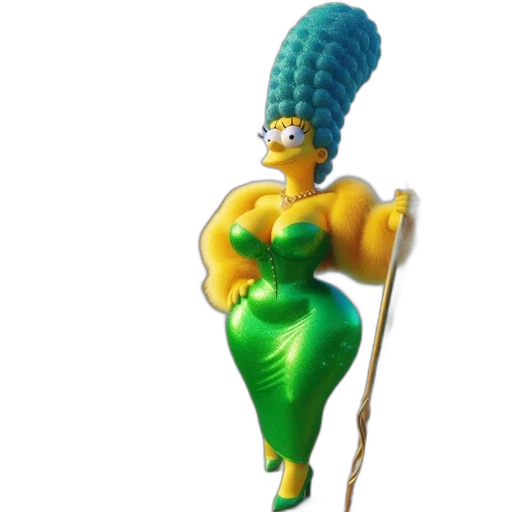 dress, staff, crown, hat transparent PNG cut-out