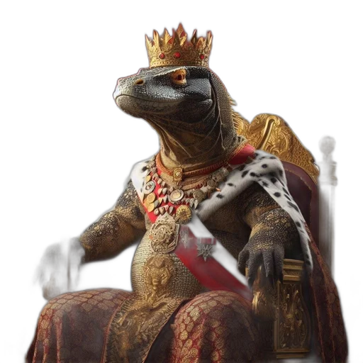 crown, dragon, sword, animal transparent PNG cut-out