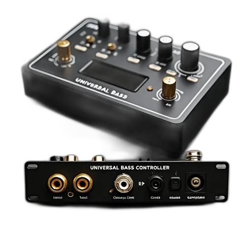 black, universal, bass, controller transparent PNG cut-out