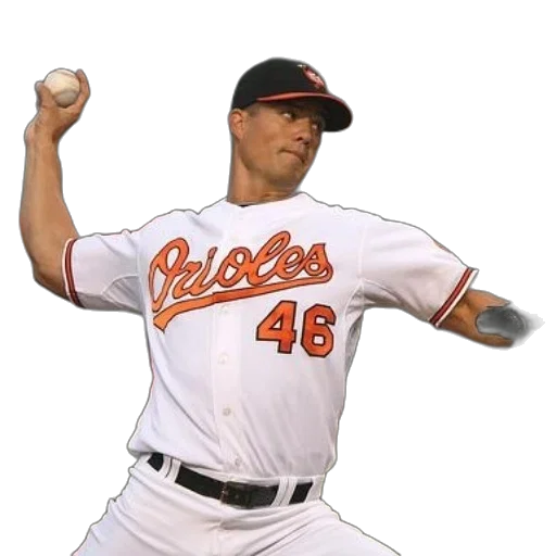 baseball, player, wearing, orioles transparent PNG cut-out