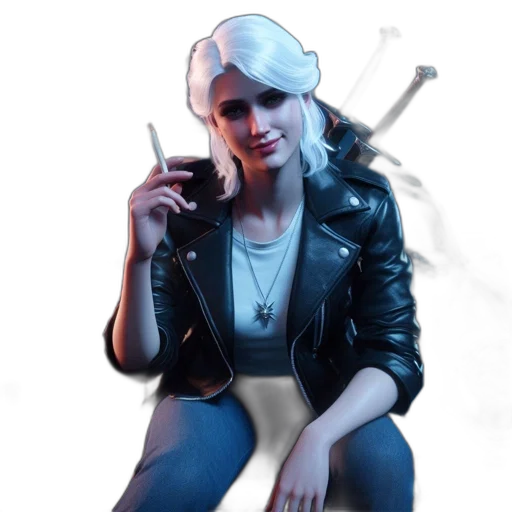 jacket, face, weapon, concept art transparent PNG cut-out