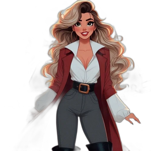 jacket, concept art, comic book art, cartoon transparent PNG cut-out