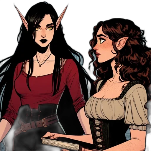 comic book art, concept art, fantasy art, cartoon transparent PNG cut-out