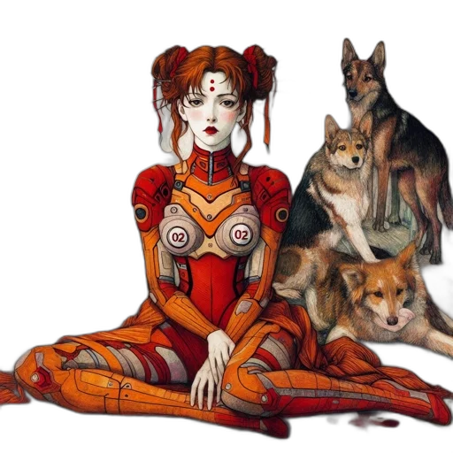 animal, fantasy art, concept art, comic book art transparent PNG cut-out