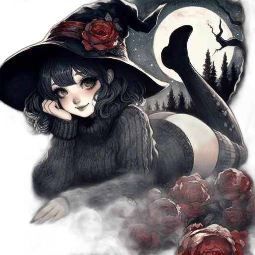 mask, hat, creature, staff transparent PNG cut-out