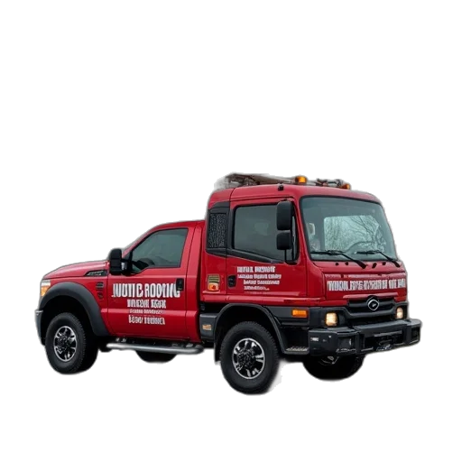 3d render, truck, wrap, roofing transparent PNG cut-out