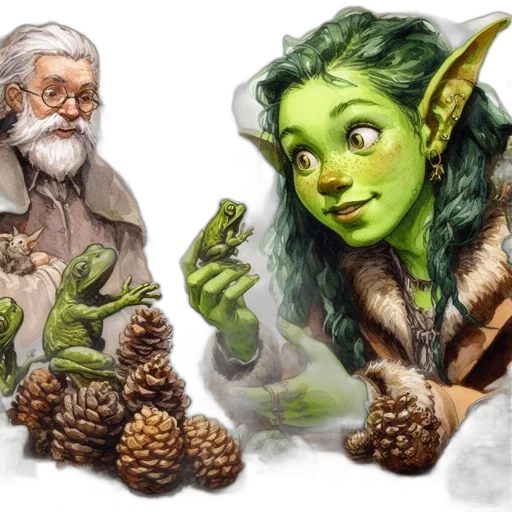 fantasy art, concept art, comic book art, pixel art transparent PNG cut-out