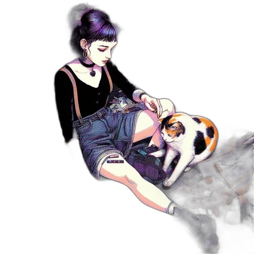 animal, watercolor, concept art, comic book art transparent PNG cut-out
