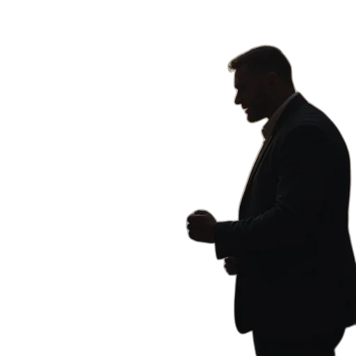 staff, jacket, face, man transparent PNG cut-out