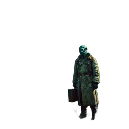 mask, jacket, creature, robot transparent PNG cut-out