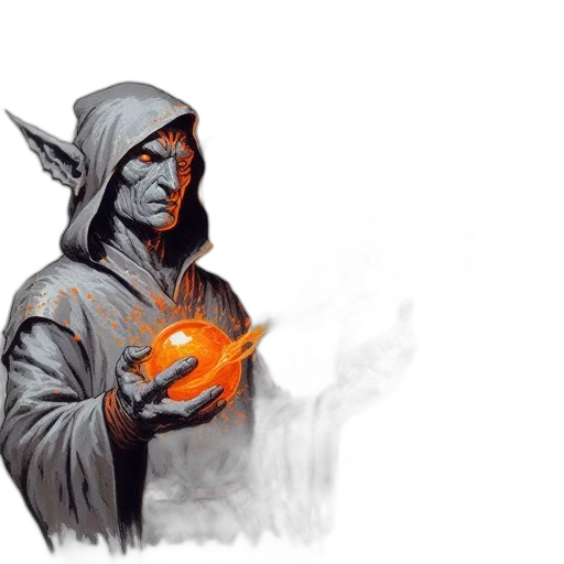 staff, mask, dragon, fantasy art transparent PNG cut-out