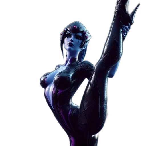 concept art, comic book art, 3d render, cyberpunk transparent PNG cut-out