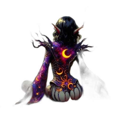 staff, mask, creature, dress transparent PNG cut-out