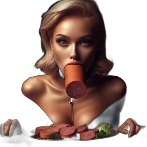 food, face, photorealistic, concept art transparent PNG cut-out
